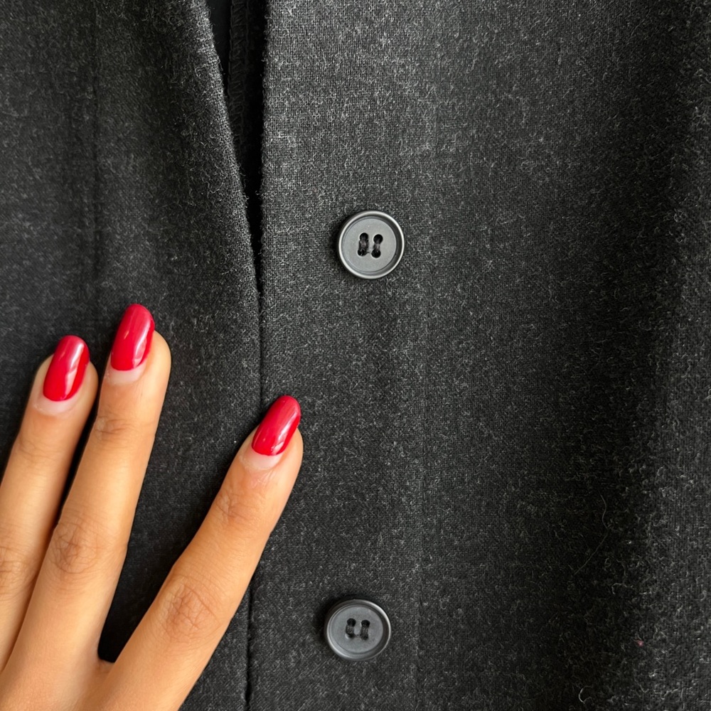Zara Black Blazer Structured Suit Jacket - Picture 6 of 6